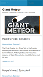 Mobile Screenshot of giantmeteor.com